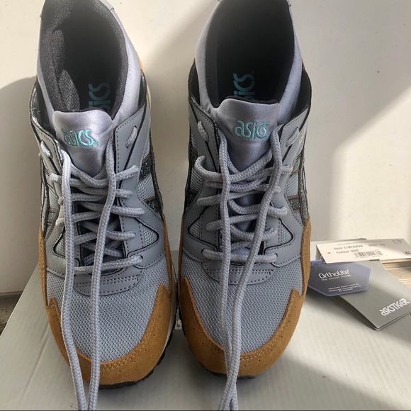 Mens Asics Gel-Lyte V - Grey/Teal/Wheat Size 7.5 - Picture 5 of 9